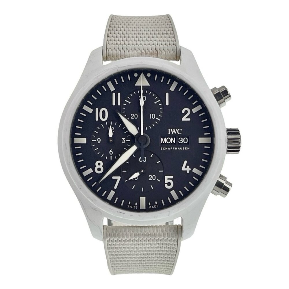 IWC Pilot Top Gun Chronograph Black Dial "Lake Tahoe" White Ceramic 44mm Watch